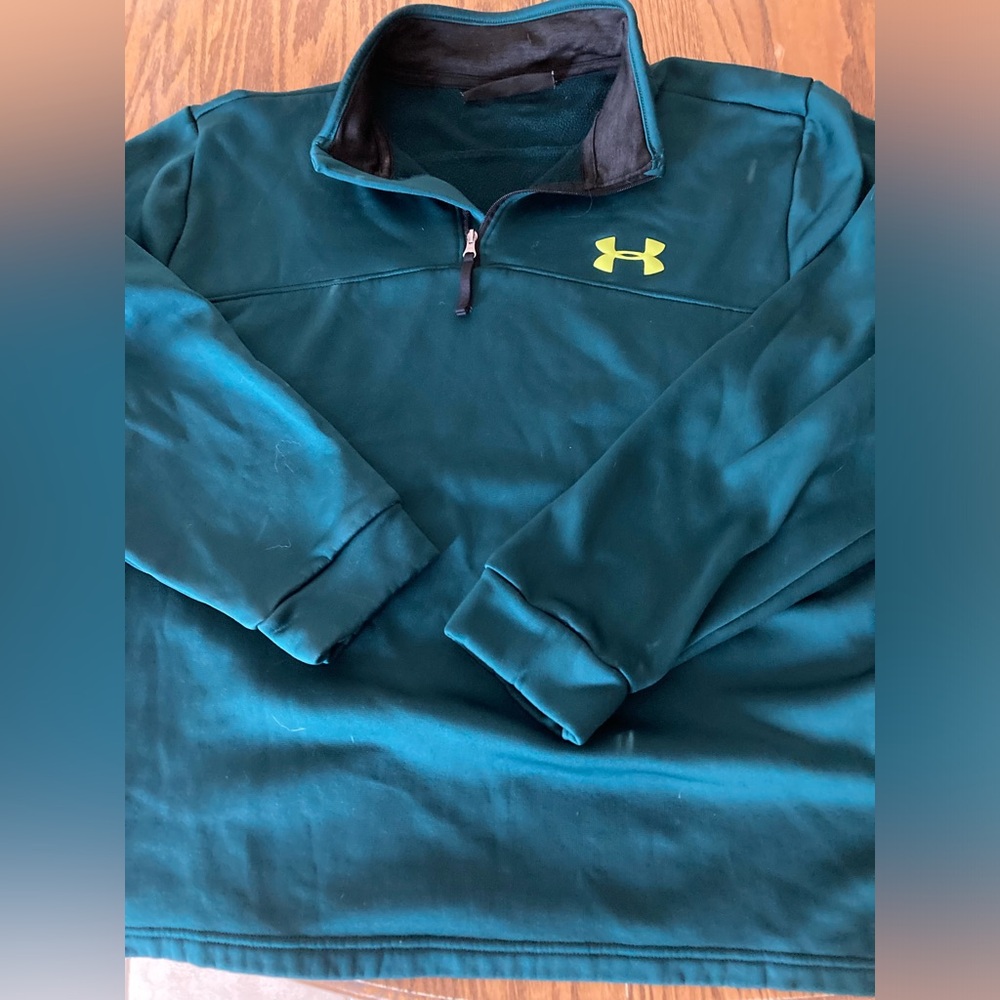 Under Armour teal half zip